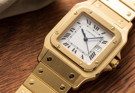 cartier santos 2960 gold